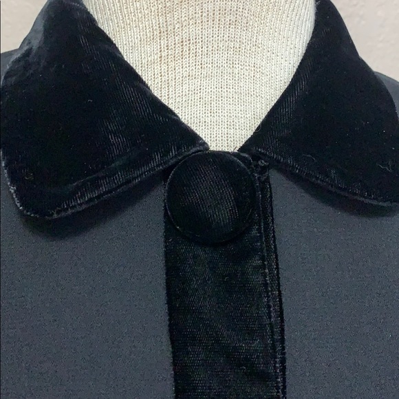 Vintage 80’s black velvet short dress jacket - Picture 2 of 4